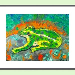 N.American Leopard Frog.      Canvas Art